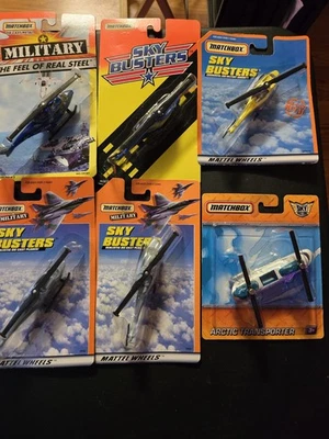 Лот из 6 спичечных коробок SkyBusters Королевские ВВС RAF спасательный вертолет и транспортер - Изображение 1 из 4