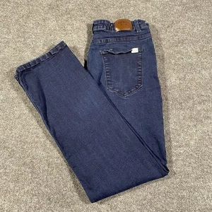 Pantalones de mezclilla Barbell Apparel de pierna recta para hombre 36x34 elásticos desteñidos hechos en EE. UU. - Imagen 1 de 13