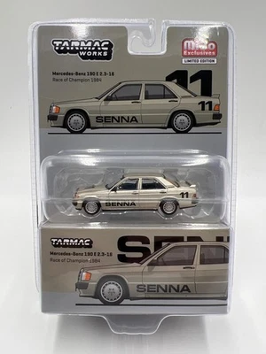 Tarmac Works Mijo Exclusives Mercedes-Benz 190 E 2.3-16 Senna Race Of Champion 1 - Image 1 of 4