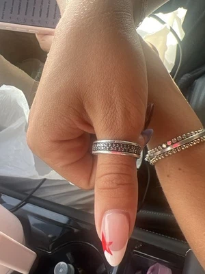 Anillo David Yurman 2 filas de diamantes negros Foto 1 de 2