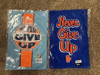 2 John Cena Never Give Up Fan Rally Towels - Image 1 of 4
