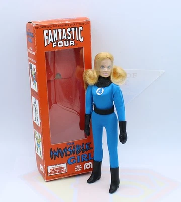 Figura de acción PERSONALIZADA Mego Invisible Girl/Woman Fantastic Four WGSH, caja ~COMO NUEVA Foto 1 de 4