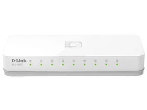 D-LINK DES-1008C Switch 8 Port 10/100Mbps HUB Ethernet LAN Network RJ45 - Picture 1 of 7
