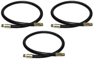 (3) ea Apache 98399070 1/4" x 48" 5000psi 100R2AT Universal Hydraulic Hoses - Picture 1 of 4