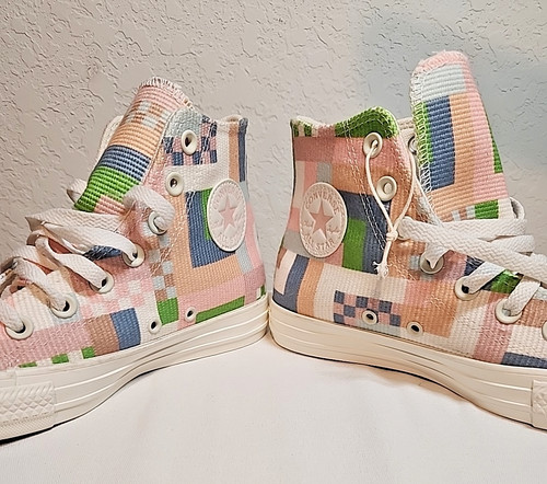 Sneakers alte donna Converse Chuck Taylor All Star Patchwork multicolore