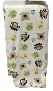 Target Circo Bear Turtle Frog Star Circle Turtle Brown Sherpa Baby Blanket T71 - Picture 1 of 5