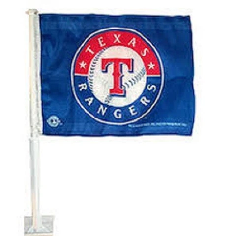 NEW MLB TEXAS RANGERS 11" X 14" WINDOW MOUNT 2-SIDED CAR FLAG Cover