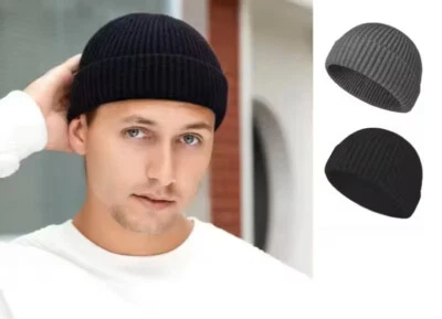 MARKENLOS Docker Strick Mütze Seemannsmütze Fischermütze Docker-Cap Herren Damen