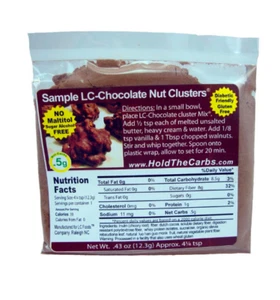Keto: Low Carb Foods Market Sin Hornear Chocolate Nuts Racimo Mezcla de 6 Paquete (0,5 carbohidratos) - Imagen 1 de 4
