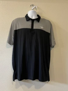 Columbia Black & Gray Golf Shirt Omni-Wick Men’s Polo Spring Valley Logo Sz XL - Picture 1 of 12