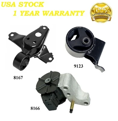 3 PIEZAS MONTAJE MOTOR Y TRANSMISIÓN AJUSTE Toyota Paseo 95-99, Tercel 95-97, 99 1.5L 4 velocidades - AT Foto 1 de 4