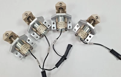 Lot of 4 MAGNETIC SENSOR SYSTEM S-10-50-32 Tubular Push Type Solenoid - Image 1 of 3
