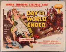 DAY THE WORLD ENDED   (1955) 29070  First Roger Corman Movie  Half-Sheet Poster