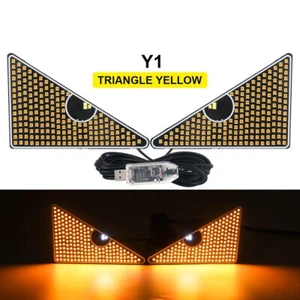 Lámpara de luz dinámica de ojo de diablo 2 piezas para ventanas de coche ojos LED para ventana de coche Y1 - Imagen 1 de 8