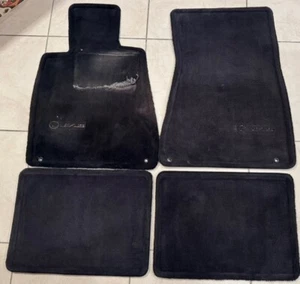 Lexus LS400 Front + Rear Floor Mats Black 4pc Set 1990 1991 1992 1993 1994 OEM - Bild 1 von 16
