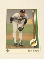 John Smoltz 1989 Upper Deck Rookie Card #17 Atlanta Braves