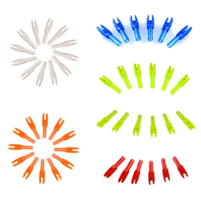 36PC Arrow Nocks Insert Tips ID4.2mm/6.2mm Arrow Shaft Tails Plastic Archery DIY - Image 1 of 4