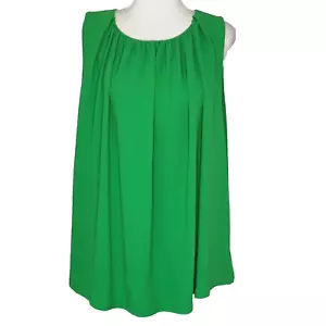 Country Road Size 16 Green Sleeveless Tunic Blouse Shirt - Picture 1 of 6