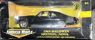 1/18  ( IB ) AMERICAN MUSCLE ERTL 1969 BALDWIN MOTION NOVA EXCLUSIVE COLOR - Image 1 of 4