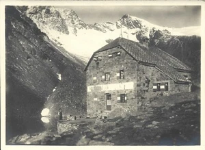 Original photo refuge "Canziani" Val d'Utimo - Passo dello Stelvio 1930s - Picture 1 of 2