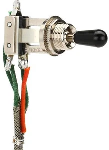 920D Custom Wired Switchcraft 3-way Les Paul Toggle Gavitt Braided Shield Wire - Picture 1 of 4
