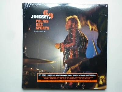 Johnny Hallyday triple 33Tours vinyles Johnny 69 Palais Des Sports 26 Avril 1969 - Photo 1/2