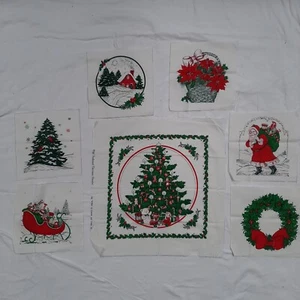 V.I.P Cranston Old-Fashioned Christmas Patches Quilt Blocks 7 Panels DIY Cut Rea - Picture 1 of 8