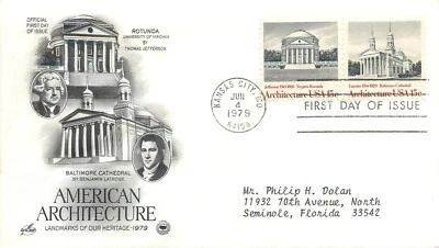 13. United States FDC 1979 - American architecture - Image 1 of 2