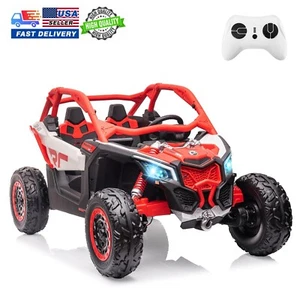 48V Kid Ride On UTV 2 Seater Electric 4WD Car Truck With 800W Motor & Remote Red - Picture 1 of 6