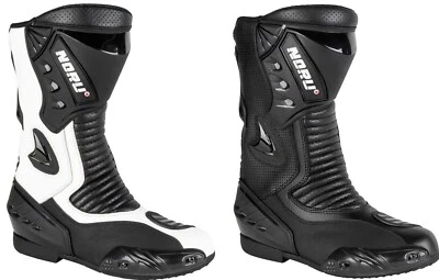 STIVALI MOTO RACING PELLE ANTI TORSIONE SLIDERS ASPIDEX 41 42 43 44 45 46