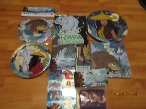 Disney's Raya and the Last Dragon Party Supplies Multi-color 7pc Lot NOS - Picture 1 of 8