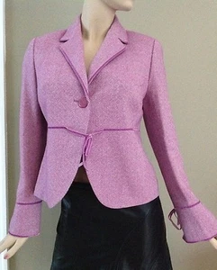 Laundry by Shelli Segal Wool Blend Lavender Purple Blazer Jacket Size 10 - Bild 1 von 5