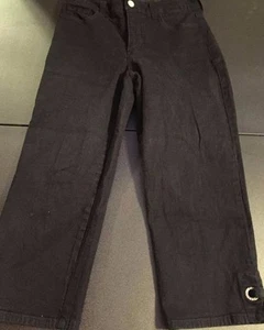 NOT YOUR DAUGHTER'S JEANS NYDJ Black Crop Capri Women's Jeans Size 4 - Picture 1 of 8