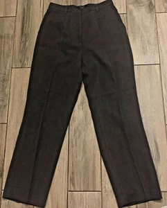 Sicari Womens Charcoal Gray Lined Dress Pants Belt Hoops SZ 8 - Picture 1 of 3