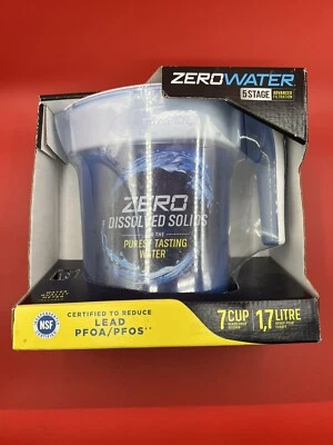 ZeroWater 5 Stage Advanced Filtration 7 Cup Water Pitcher NEW - Image 1 of 3