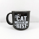 Petrageous Cat Ceramic Cocoa Coffee Mug Tea Cup Cat Loves Me Best