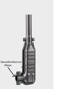 Auspuff PistolenSchalldämpfer Traktor Schlepper universal PROFESSIONELL 40mm - Bild 1 von 1