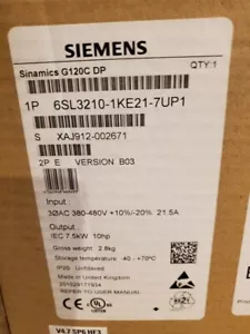 6SL3210-1KE21-7UP1 Nuovo convertitore di frequenza Siemens G120C 6SL3210-1KE21-7UP1 IPCS - Foto 1 di 4