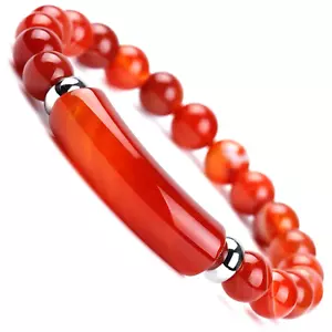 8 mm Sardonyx Stretch Armband - Energie Schmuck Geschenk für Sie - Bild 1 von 12