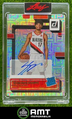 2022-23 Panini Donruss Shaedon Sharpe Rated RC Auto Choice Trail Blazers - Image 1 of 3