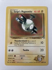 Lt. Surge's Magnemite - 80/132 Gym Heroes - Common Unlimited - NM - Picture 1 of 2