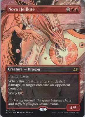 MTG (Regular) Nova Hellkite (Borderless) R Edge of Eternities 309 NM - Image 1 of 2