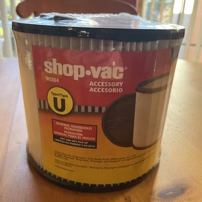 Shop Vac ProLong Type U Cartridge Filter 90304 NEW Made In USA - Image 1 of 3
