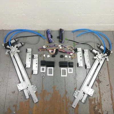 28-47 Ford Sedan 4-Door Power Window Kit w/ 7 Switches flat glass Custom Hot Rod - Image 1 of 4