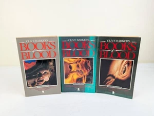 Books of blood volume one, two & Three by Clive Barker 1984 First Sphere - Picture 1 of 19