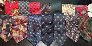 Neck Ties - Lot of 14 - Various Brands - Mallory Church, Liberty + More! - Picture 1 of 5