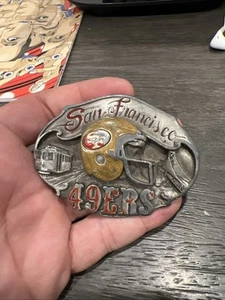 VINTAGE SAN FRANCISCO 49ERS BELT BUCKLE FROM 1986 - Picture 1 of 5