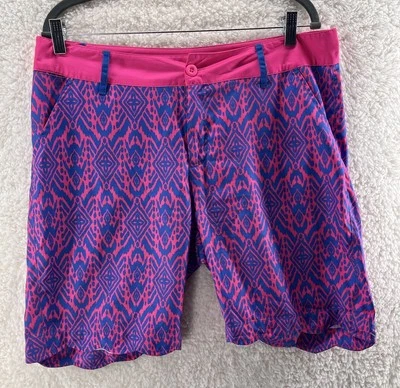 Pantalones cortos de golf para mujer Birdies And Bows multicolor rosa azul talla 12 Foto 1 de 4