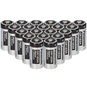 20 batterie Panasonic 3V CR123A DL123A CR17345 ultra litio foto bulk - Foto 1 di 6