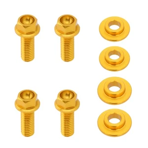 Screw Bolts of Seat Side Panels New Gold Fit For RMZ RMZ450 2005-2007 2006 - Picture 1 of 11